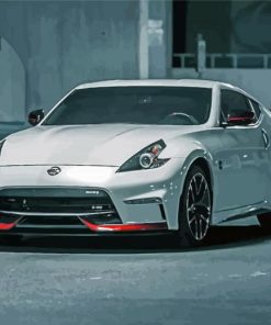 Grey Nissan 350z Paint By Numbers