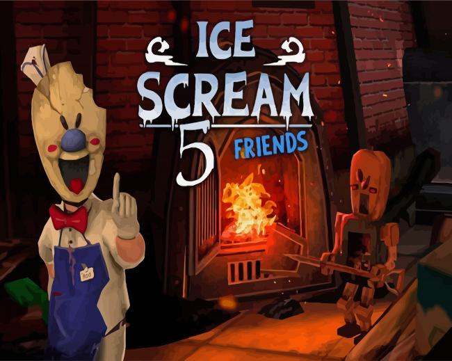 Ice Scream Poster Paint By Numbers
