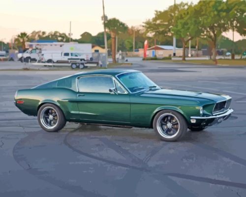 Ford Fastback Mustang Paint By Numbers