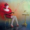 Lady In Red Dress Ray Caesar Paint By Numbers