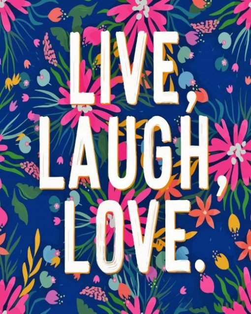 Live Laugh Love Art Paint By Numbers