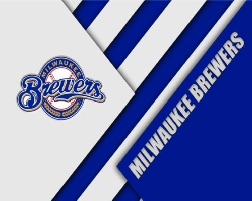 Milwaukee Brewers Baseball Team Logo Paint By Numbers