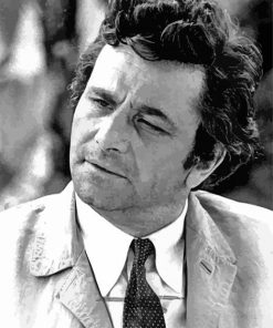 Monochrome Peter Falk Paint By Numbers