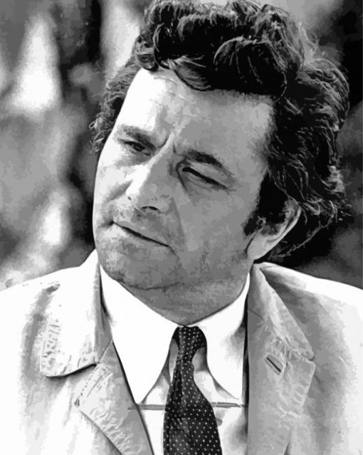 Monochrome Peter Falk Paint By Numbers