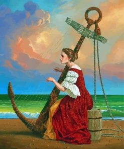 Musician Lady Michael Cheval Absurd Paint By Numbers