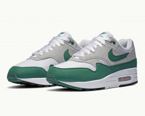 Nike Air Max 1 Green Paint By Numbers