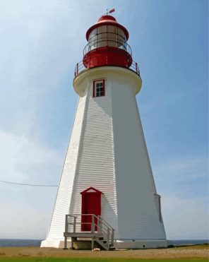 Point Riche Lighthouse Canada Paint By Numbers