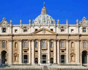 St Seters Basilica Vatican Rome Paint By Numbers