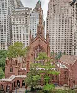 Trinity Church In Wall Street Paint By Numbers