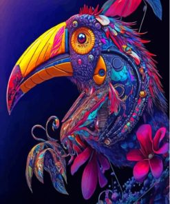 Tropical Bird Paint By Numbers