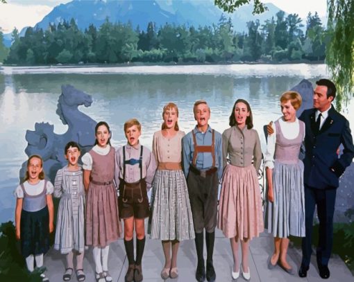 Vintage The Sound Of Music Paint By Numbers