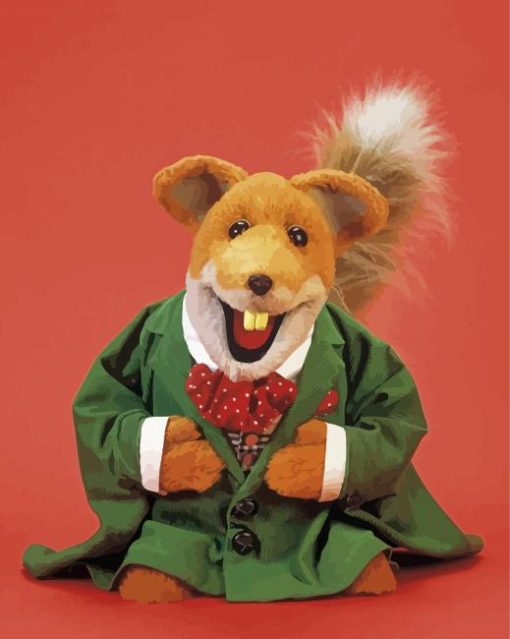 Basil Brush Red Fox Paint By Numbers
