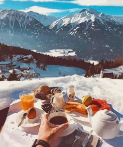 Breakfast In The Alps Paint By Numbers