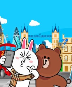 Brown And Cony In London Paint By Numbers