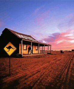 Home In Outback Australia Sunset Paint By Numbers