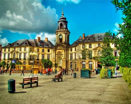 Mairie De Rennes Paint By Numbers