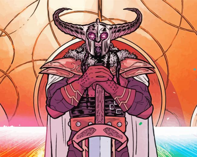 Marvel Heimdall Paint By Numbers