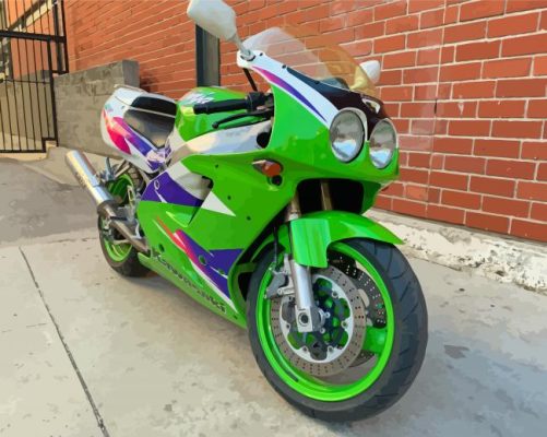 Ninja ZX 7R Motorcycle Paint By Numbers