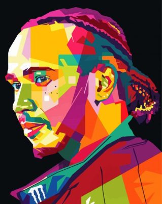 Pop Art Lewis Hamilton Paint By Numbers