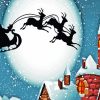 Reindeer Sleigh Santa Claus Silhouette Paint By Numbers