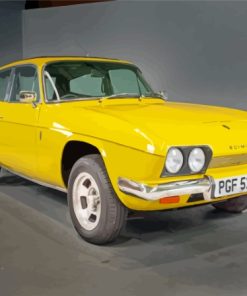 Reliant Scimitar GTE Yellow Car Paint By Numbers