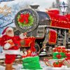 Santa Special Train Paint By Numbers