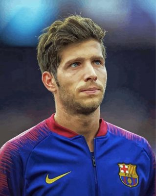 Sergi Roberto Footballer Paint By Numbers