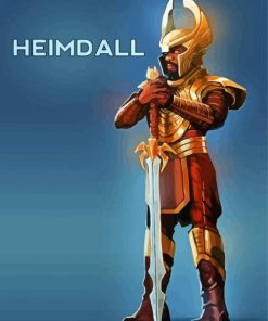 The Marvel Warrior Heimdall Paint By Numbers