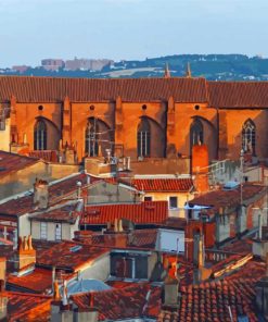 Toulouse City Houses Rooftops Paint By Numbers
