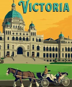 Victoria Canada Poster Paint By Numbers