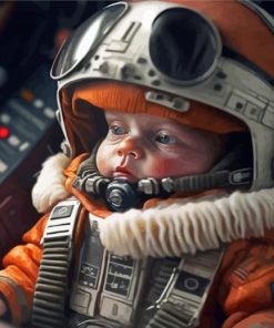 Baby Astronaut Paint By Numbers
