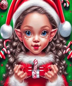 Christmas Elf Paint By Numbers