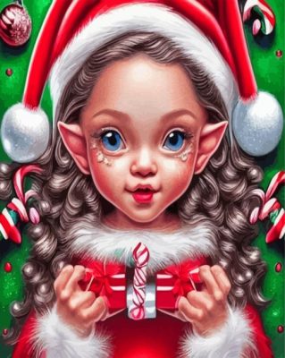 Christmas Elf Paint By Numbers