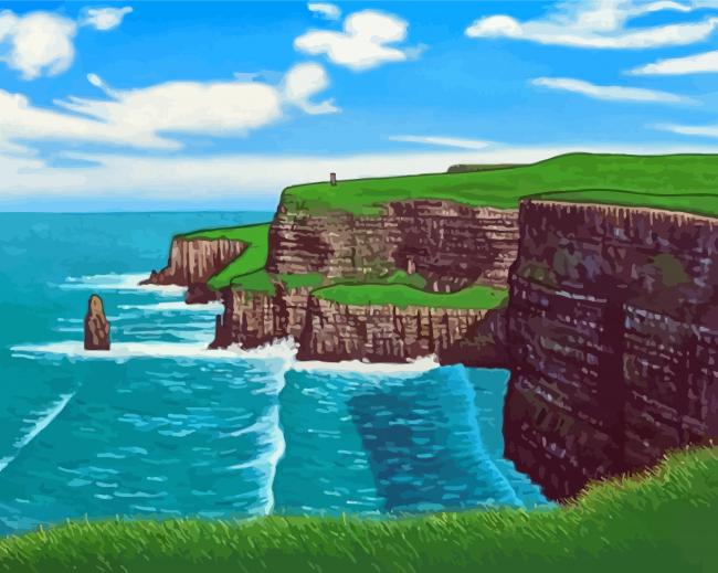 Cliffs Of Moher Art Paint By Numbers