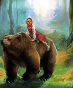 Masha And The Bear Art Paint By Numbers