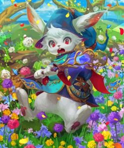 White Rabbit Knight Paint By Numbers