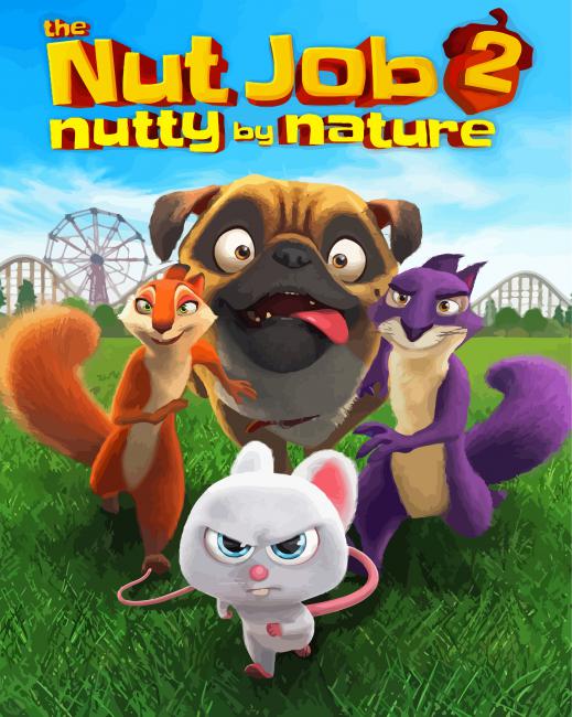 The Nut Job Poster Paint By Numbers