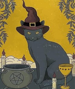The Magician Cat Paint By Numbers